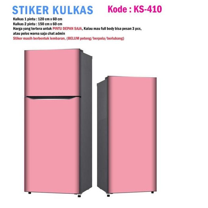 Stiker Kulkas 1 Pintu dan Sticker Kulkas 2 pintu Warna Polos