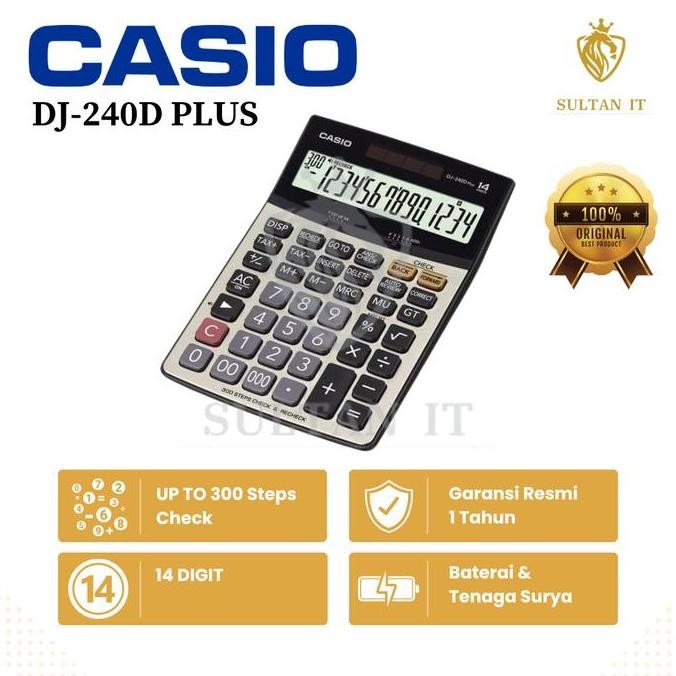 

restock Kalkulator Casio DJ 240D Plus Original