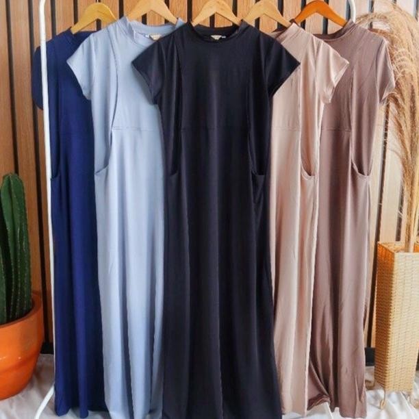 Inner Dress Sleeveless Busui DALAMAN GAMIS INNER MANSET LENGAN PENDEK