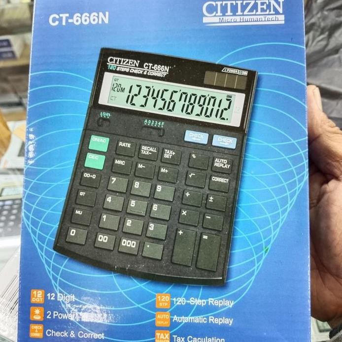 

restock Kalkulator Citizen Besar 12 digit CT-666N