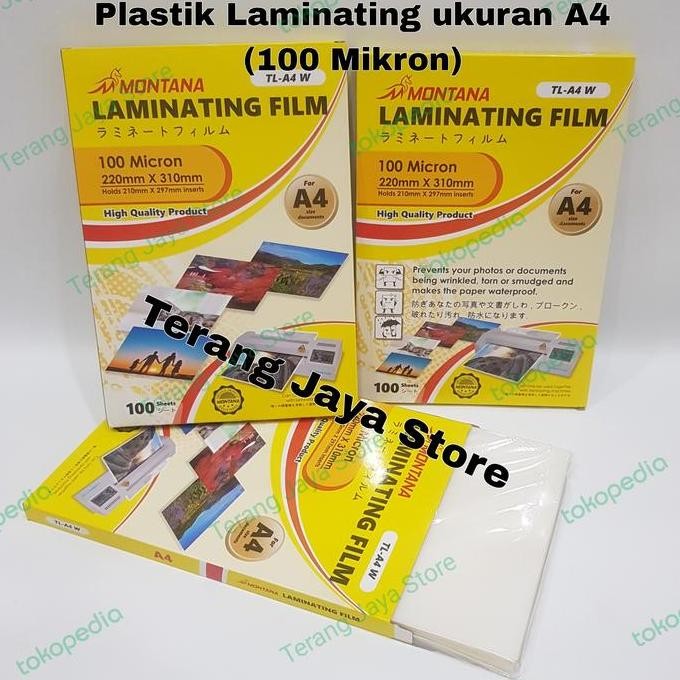 

ready !!! Laminating Film Secure A4 100Micron Plastik Laminating Secure A4