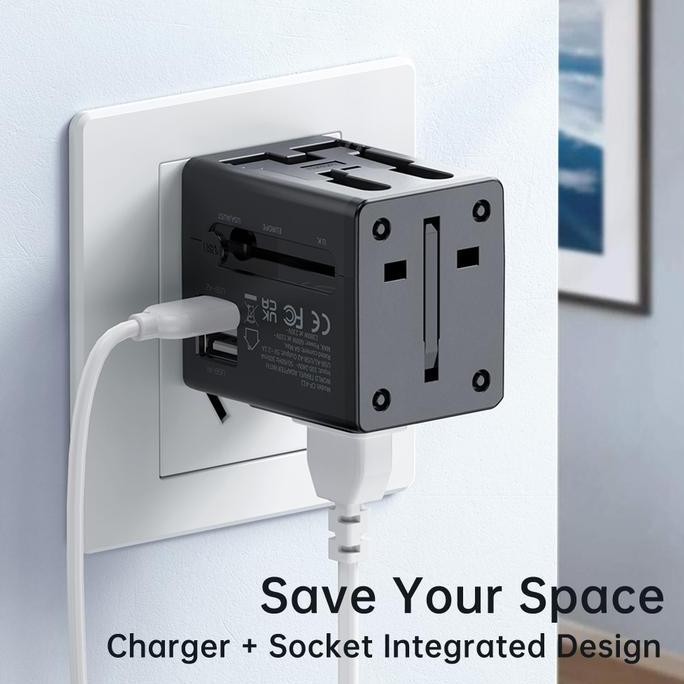 ready Mcdodo Travel Adapter Dual USB 2.1 ALL Country International Charger