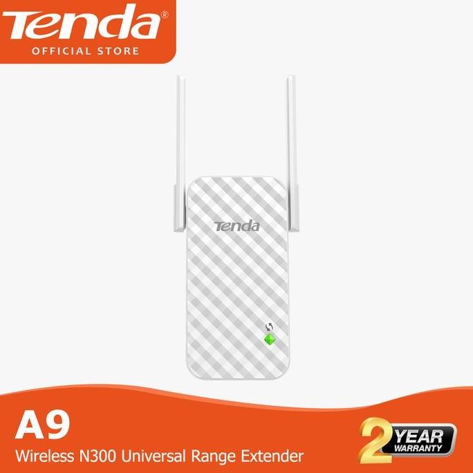 Tenda A9 Range Extender Universal N300 Nirkabel