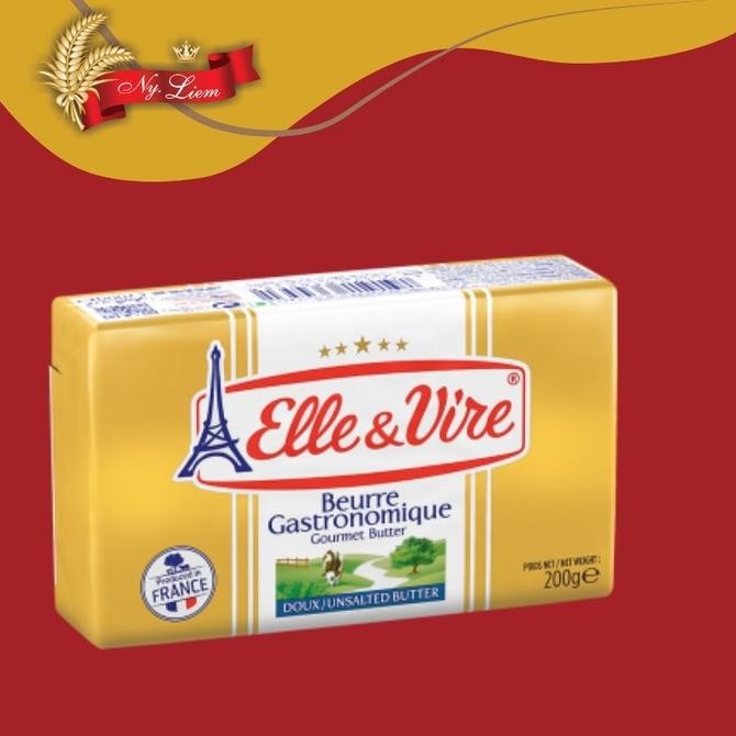 

(Expert) ELLE & VIRE Unsalted Butter 82% Fat 200 gram (/ ONLY)