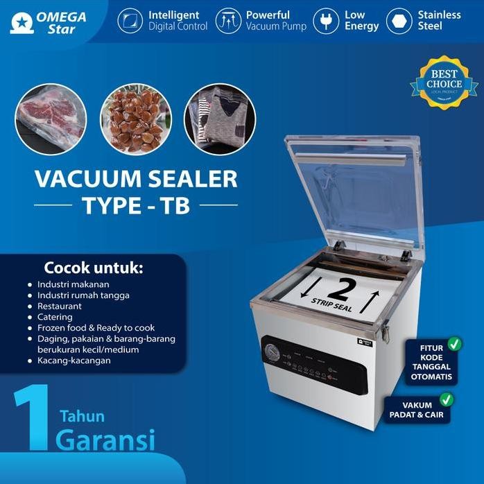 

Terlaris Mesin Vacuum Makanan Tipe-Tb Meja / Vakum Sealer Pack Machine Tb Table