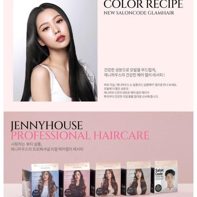 Jenny House New Salon Code Glam Hair Color Pewarna Rambut Korea