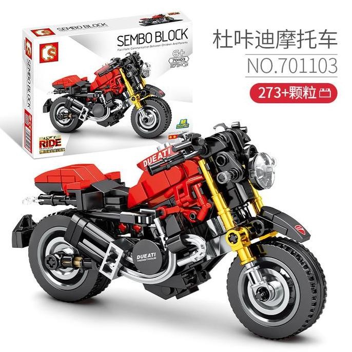 MIni Bricks Motor Sembo Block Motorcycle Balap Sport