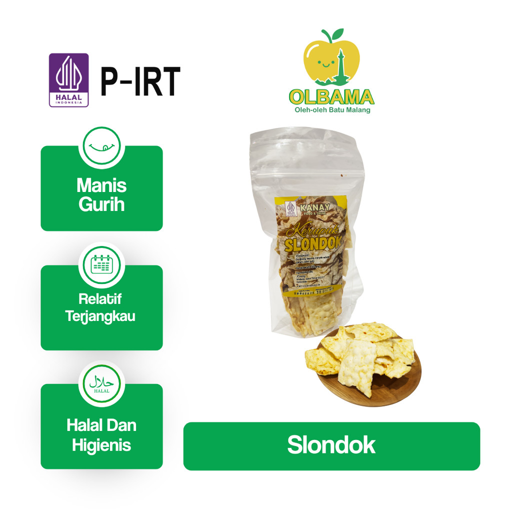 

Kerupuk Slondok 50gr Oleh Oleh Khas Batu Malang | Krupuk Manis Gurih Camilan Renyah Kriuk Krispi