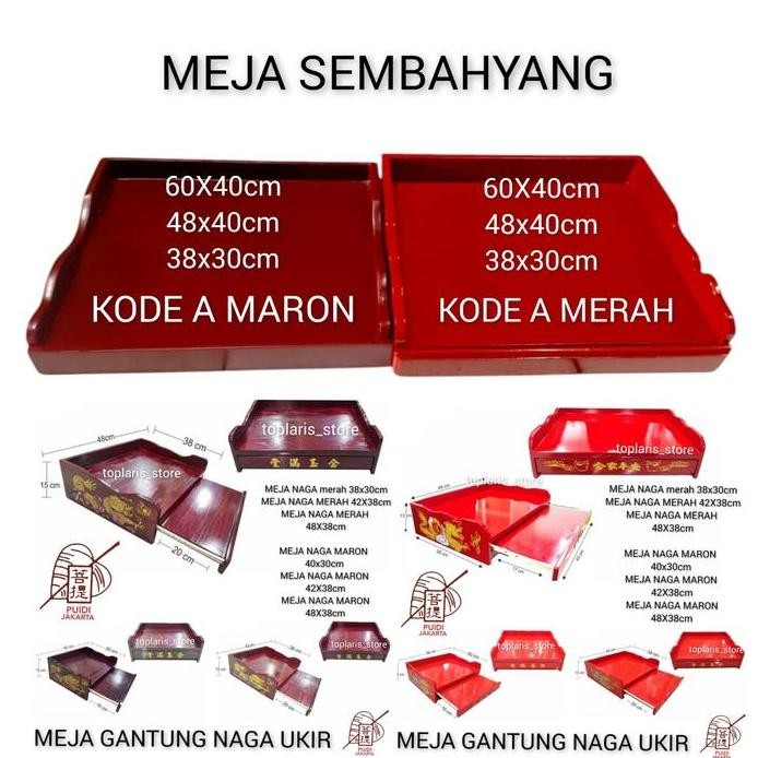 

Terlaris Meja Gantung Dewa /Leluhur Tarik Sembahyang
