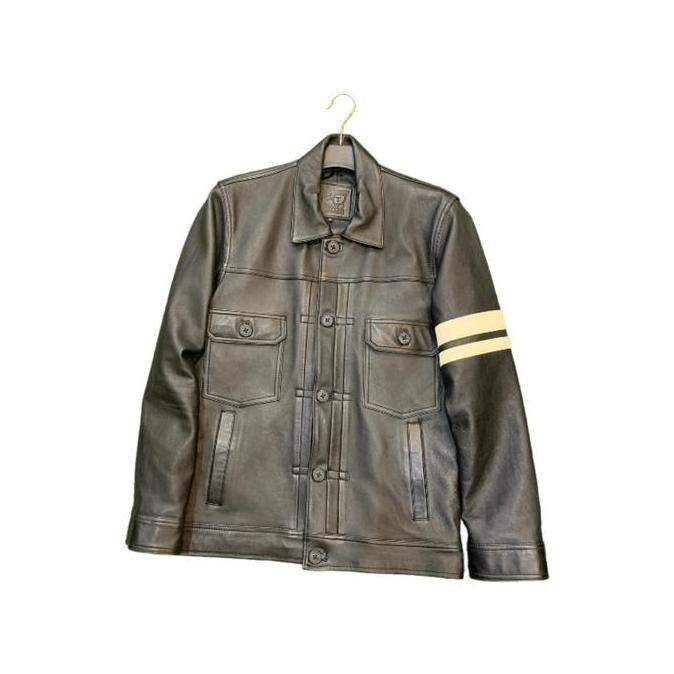 Grosir Jaket Kulit Motif Trucker Kulit Domba Asli