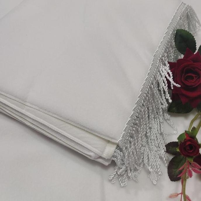 SaJADAH POLOS PUTIH RUMBAIII SAJADAH ANTIK