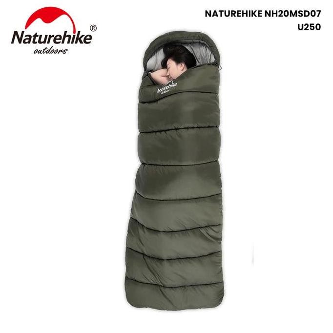 Sleeping Bag Naturehike U250 NH20MSD07 Kantong Tidur Camping Hiking Outdoor Sliping Bag Gunung Slepi