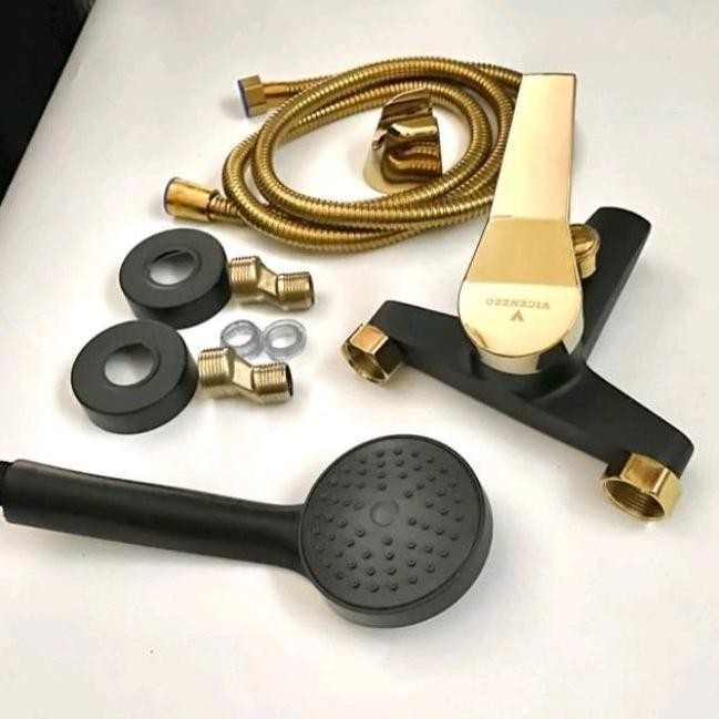 Promo Kran Bathtub Panas Dingin Black Gold/Keran Air/Kran Shower