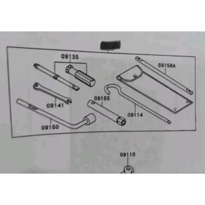 Tool Kit Set Kunci Dongkrak Honda Mobilio