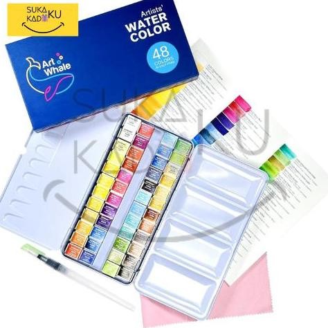

ready Giorgione Cat Air Watercolor Paints Free Brush 48 warna