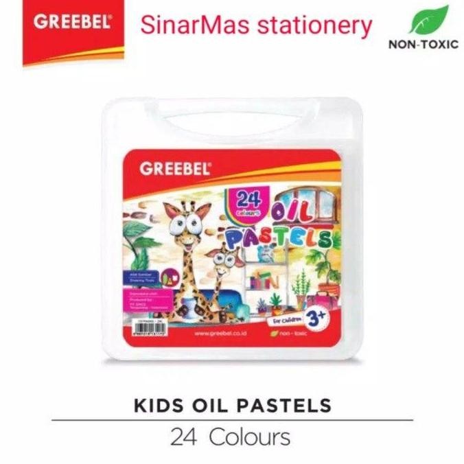 

ready Crayon 24 warna Greebel /Greebel Oil Pastels 24 Colours non toxic