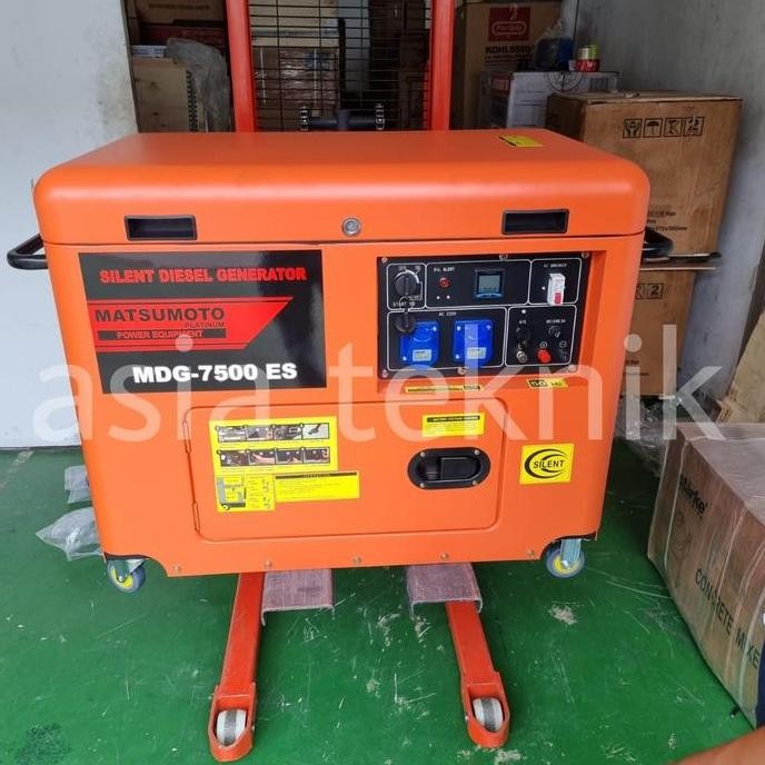 

Terlaris Silent Genset Diesel 5000 Watt Maks 5500 Watt Matsumoto Platinum