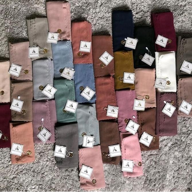 Kerudung Segiempat Original Bungatta l Kerudung Polos Bungatta l Kerudung Orginal Voal