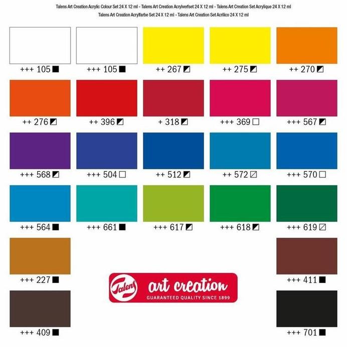

ready talens art creation cat acrylic 24clrx12ml