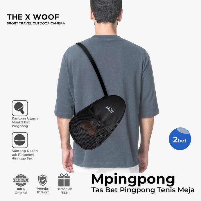 Terlaris The X Woof Mpingpong1Ti Tas Raket Pingpong 2 Bet Bat Tas Raket Tenis Meja Anti Cipratan Air
