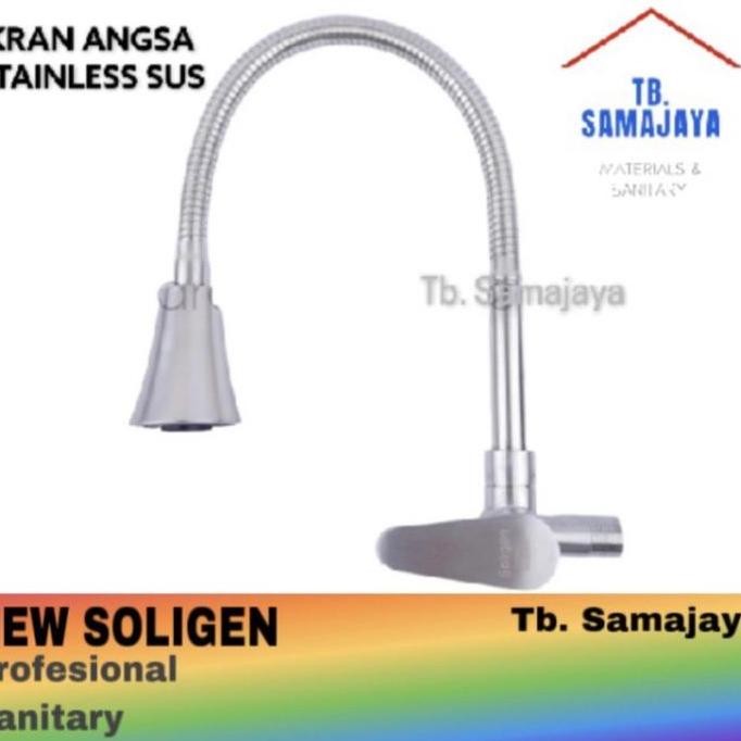Sale Kran Angsa Flexible Stainless Sus 304 New Soligen . Kran Angsa Cuci Piring Stainless