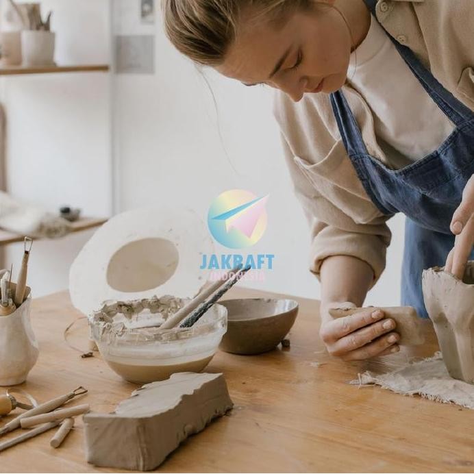 

ready (1 Pack) DYI Modelling Clay Drying Air DAS 1 KG Kilogram White Putih / Brown Teracota Cokelat Coklat / Stone Batu Grey Abu 1KG Tanah Liat Instant Dry Tanpa Panggang