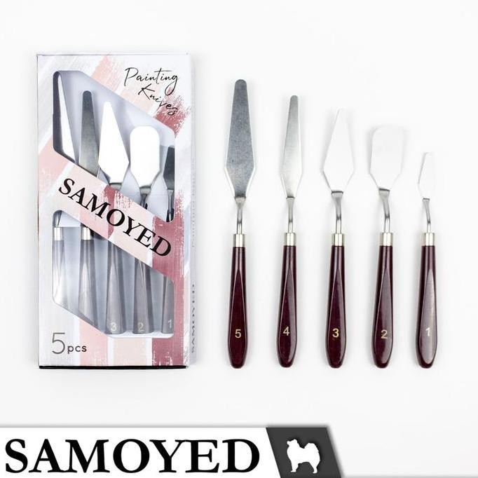 

ready Pisau / Spatula Lukis / Palet / Tanah Liat / Dekorasi Kue / Artist Painting / Mixing Palette / Clay / Cake Frosting Knife / Knives / Scraper Set Samoyed PNKN-51