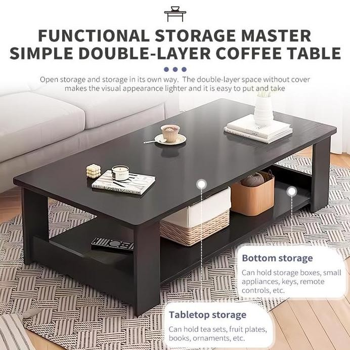 

Terlaris Cod Meja Tamu Ganda Lapisan Coffee Table Salon Table Meja Kopi Meja Cafe Meja Multifungsi Meja Pusat Kamar Tamu Meja Segi Empat
