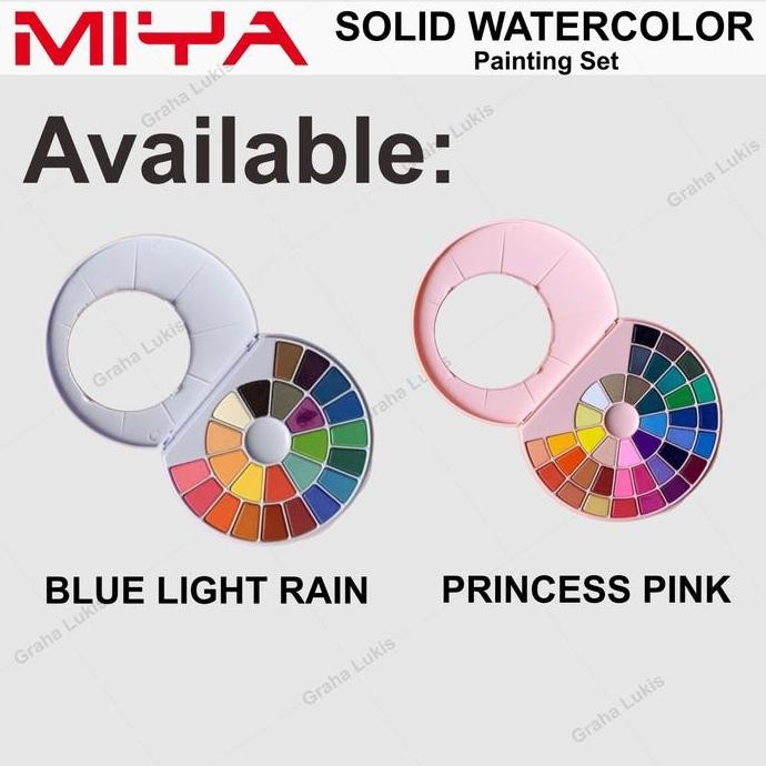 

ready Miya Himi Solid Watercolor Set with Brush