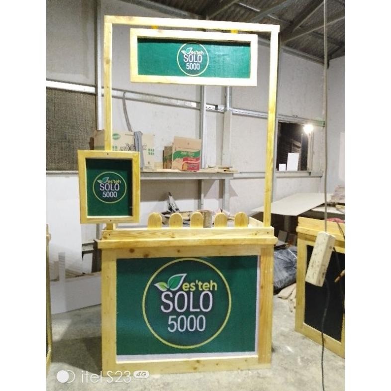 xenn gerobak jualan/gerobak lipat/both lipat/both portable/gerobak es teh solo