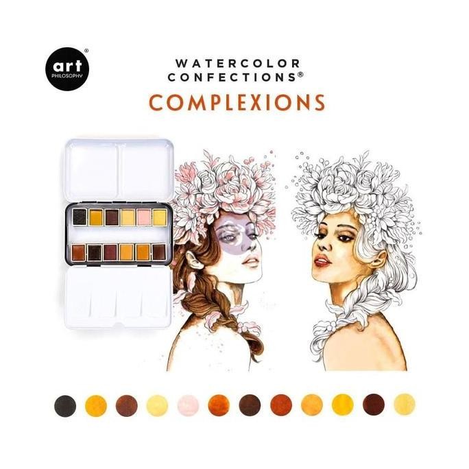 

ready Prima Marketing Watercolor Confections (Complexion) - 12 Colors