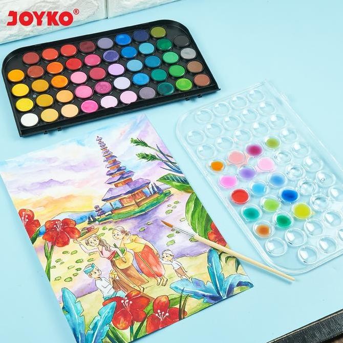 

ready Joyko Watercolour Set 48 Colours / Cat Air Joyko 48 Warna Set WC-3-48