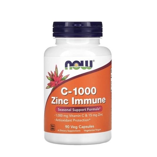 Now Foods C 1000 Zinc Immune Vitamin C 1000 Mg & Zinc 15 Mg 90 Vegetarian Capsules
