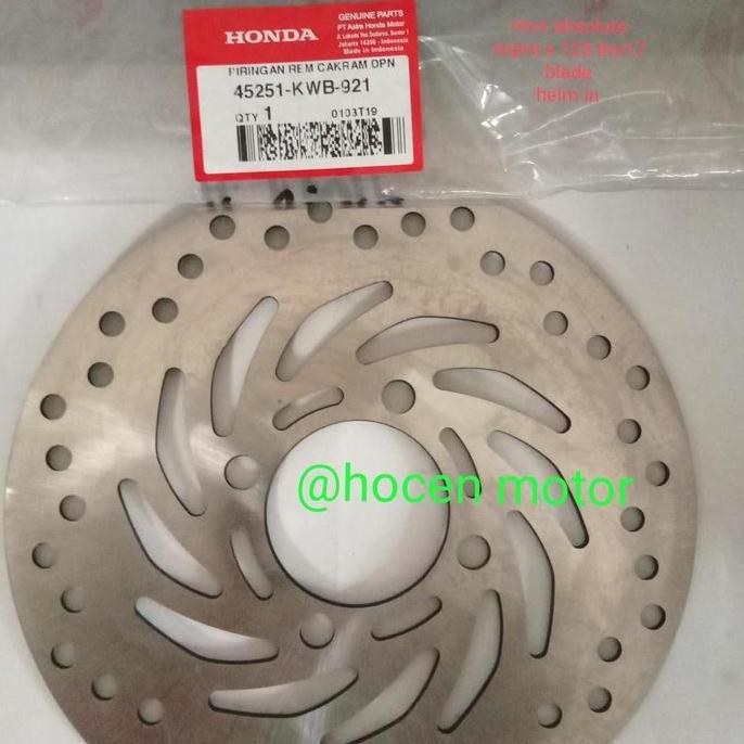 PIRINGAN CAKRAM REVO ABSOLUTE 45251-KWB-921 ASLI HONDA GENUINE PART