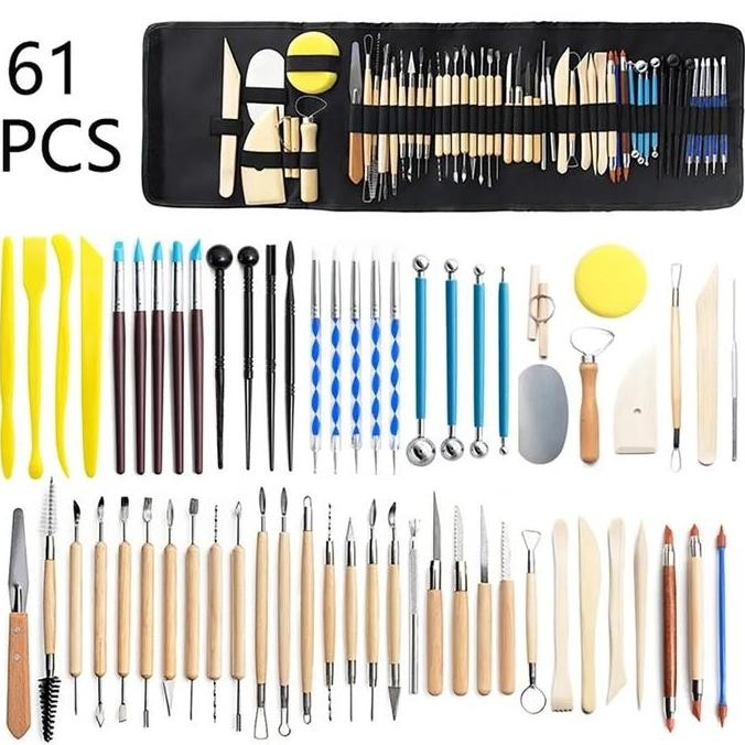 

ALAT UKIR CLAY SET 61 PCS SCULPTING TOOLS SET MODELLING TOOLS