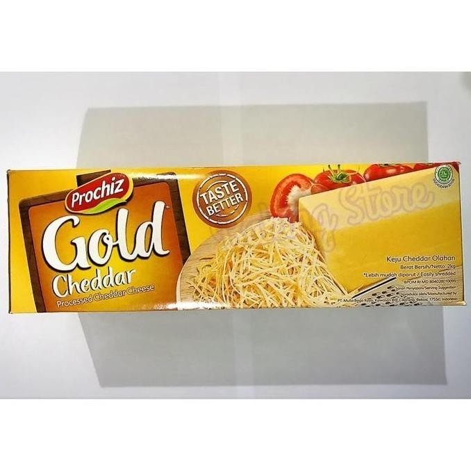 

Murah Keju Cheddar Prochiz Gold 2Kg