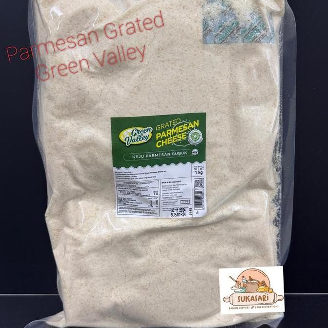 

Promo Green Valley Parmesan Grated Cheese 250Gr Keju Parmesan Bubuk Parut