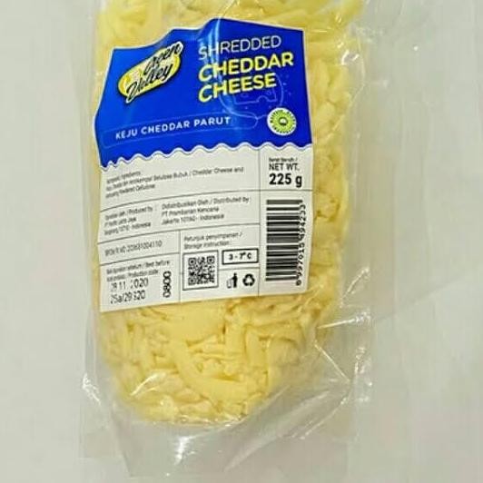 

Sale Green Valley Shredded Cheddar Cheese 250Gr/Keju Olahan Parut