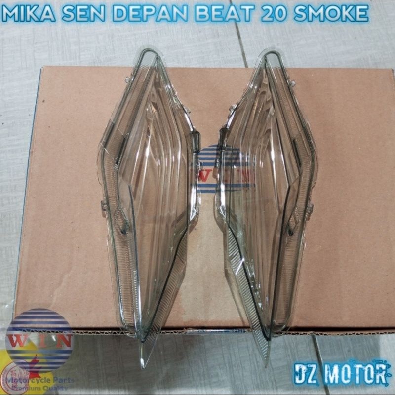 Kaca Mika Sen Depan Smoke Honda Beat LED Deluxe K1A 2020 Merek WIN