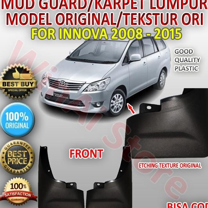 MUD GUARD/KARPET LUMPUR/SPAKBOR INNOVA DEPAN/FRONT MODEL ORI 2008-2015