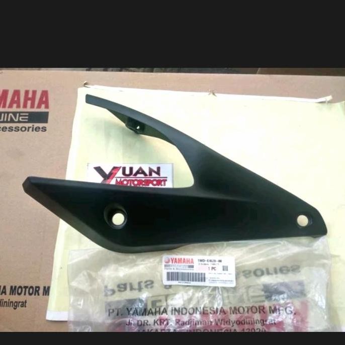 COVER LEHER KNALPOT R25 MT25 ORI