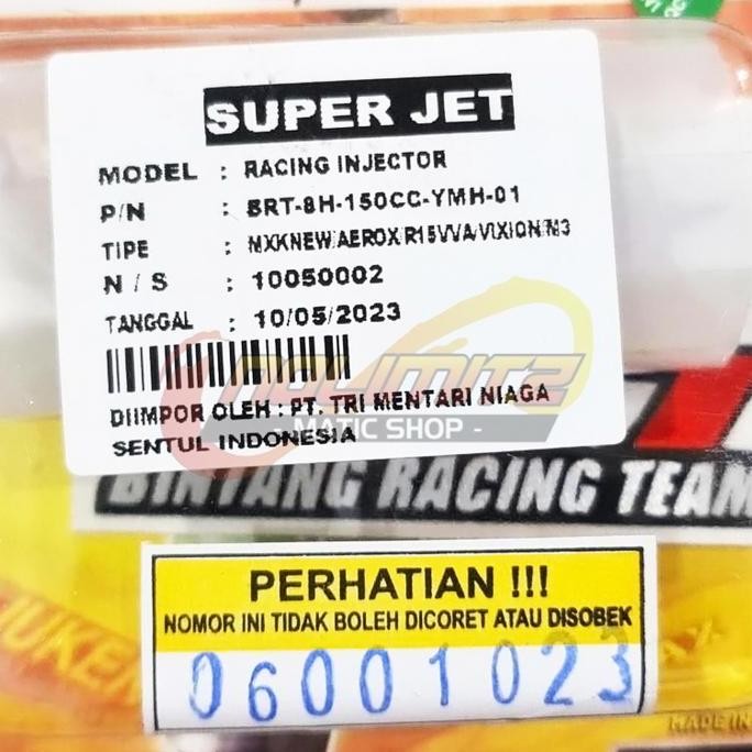 Injector BRT Racing Injektor New NMAX Aerox WR 155 Lexi Vixion R15 VVA