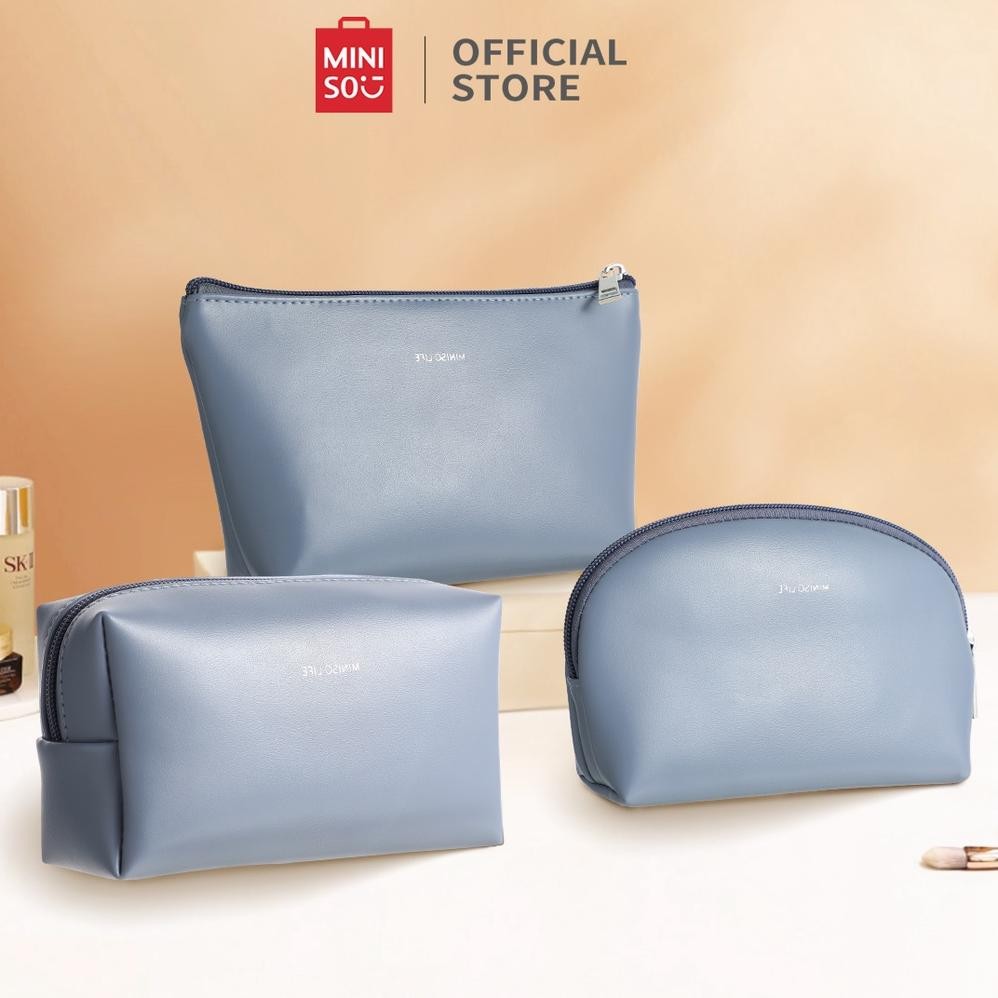 MINISO Tas Kosmetik Cosmetic Bag Tas Alat Makeup Tas Make Up Paket Perjalanan Anti Air Kapasitas Bes
