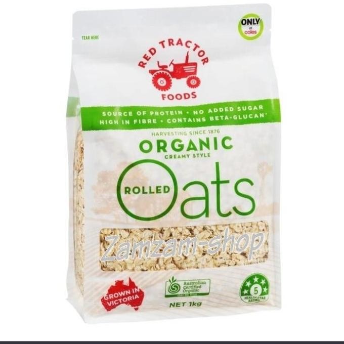 

Red Tractor Oats Rolled Organic 1Kg Cereal Sereal Terlaris
