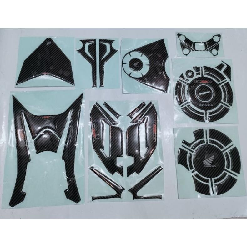 ASLI STIKER TIMBUL FULLSET CB150R COVER MESIN, FOOTSTEP, RAISER, GEAR, BUNTUT SPORT LOOK