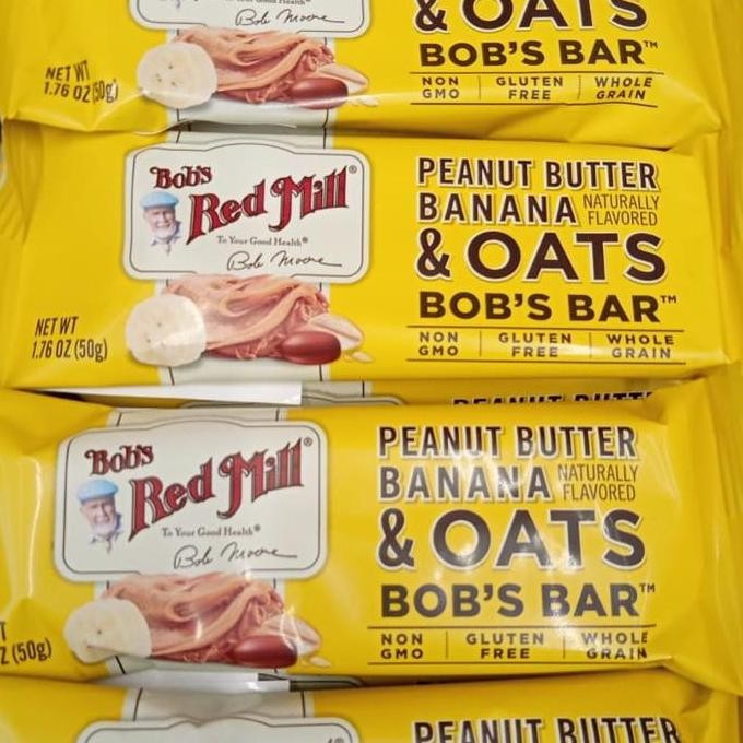 

Brm Bob Red Mill Peanut Butter Banana & Oats Bob'S Bar 50G Gluten Free Terlaris