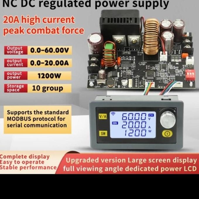 Xy6020L Cc Cv Adjustable Step Down - Buck Converter Power Supply Terbaru