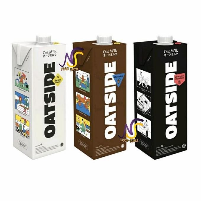 

Oatside Chocolate Hazelnut Barista Blend 1L Susu Oat Gandum Best Seller