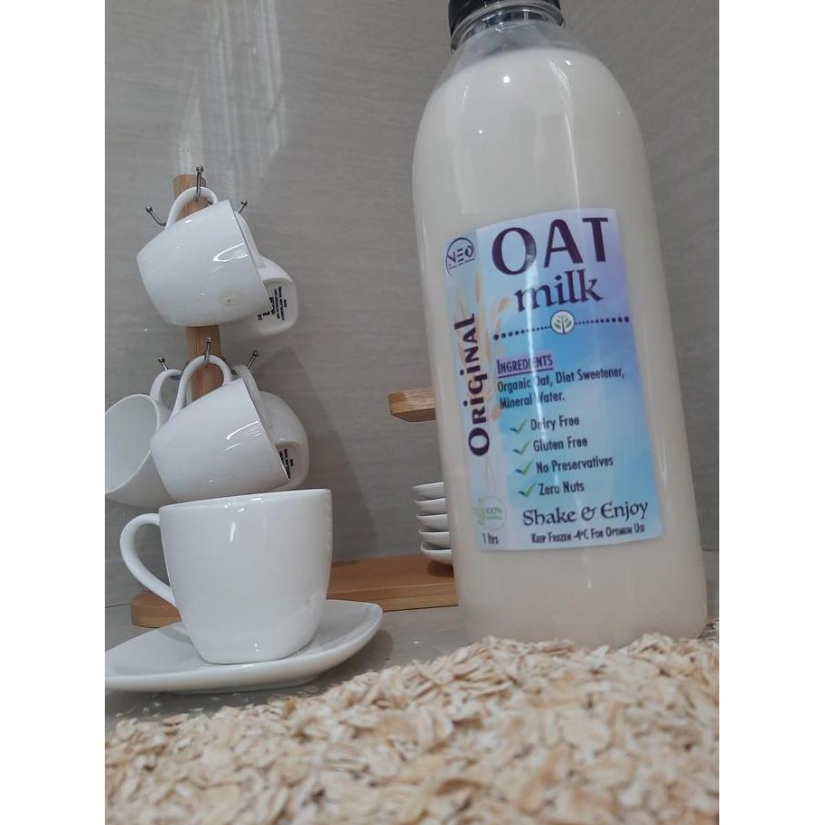 

Oat Milk Organic Gluten Free 1 Liter ( Vegan Milk ) Rasa Original Best Seller