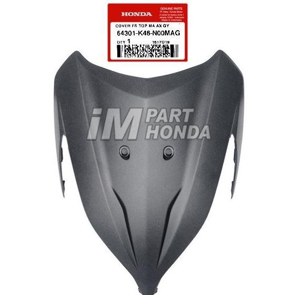 64301-K46-N00Mag Cover Front Top Panel Tameng Lampu Depan Vario 110 Fi Esp Hitam Dof